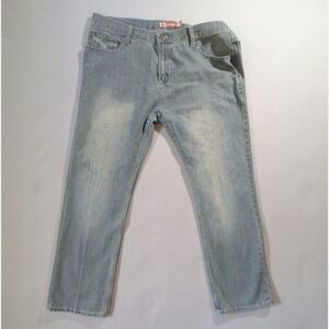 Attitude Jeans Mens 42x32 Blue‎ Fade Vintage Y2K Wide Leg Baggy Street Wear